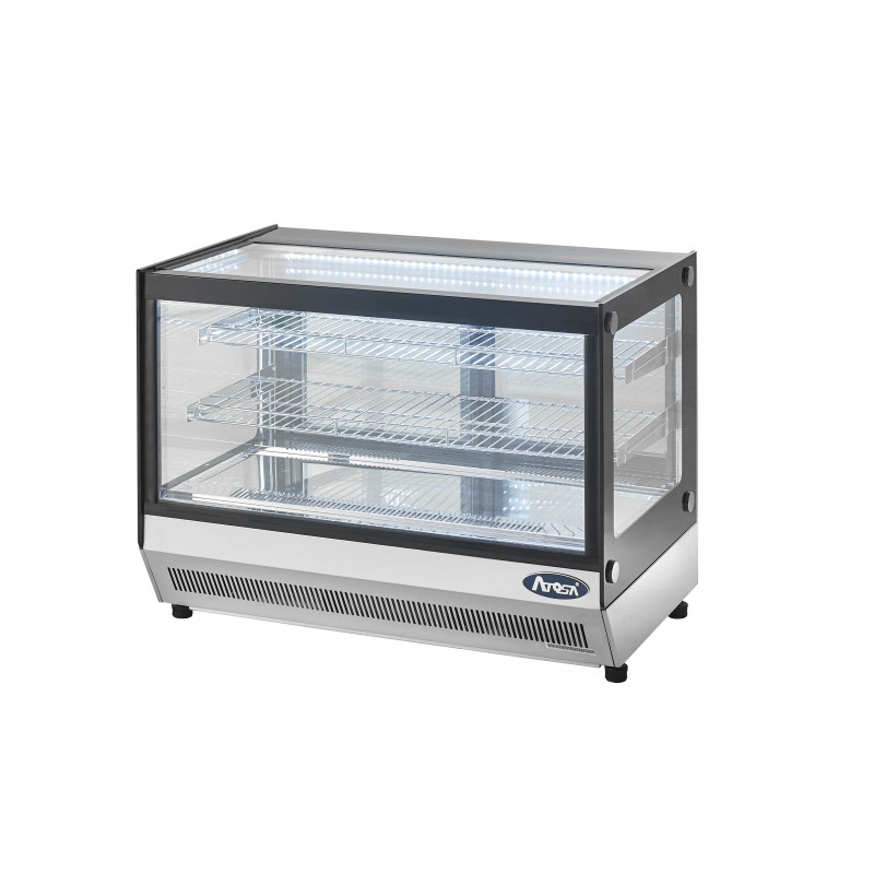 Vitrine Horizontale À Poser - Vitre Droite - 160 Litres - Atosa