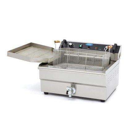 Friteuse Boulangerie Poissonerie professionnelle 1 x 30L Electrique avec Robinet