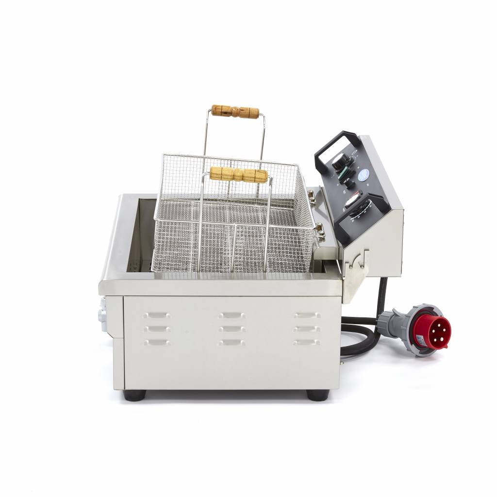 Friteuse Boulangerie Poissonerie professionnelle 1 x 20L Electrique avec Robinet