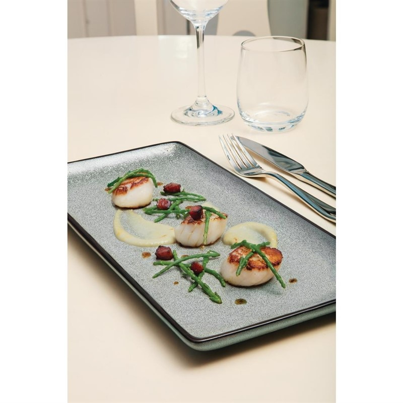 Assiettes rectangulaires 335mm Lot de  4