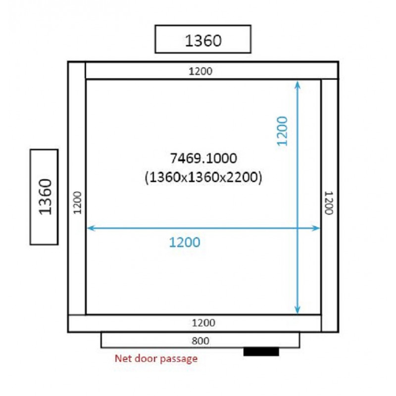 Chambre Froide Professionnelle - Hauteur 2200 mm - Combisteel