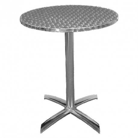 Table à plateau basculant Inox - Bolero 600 (diamètre)