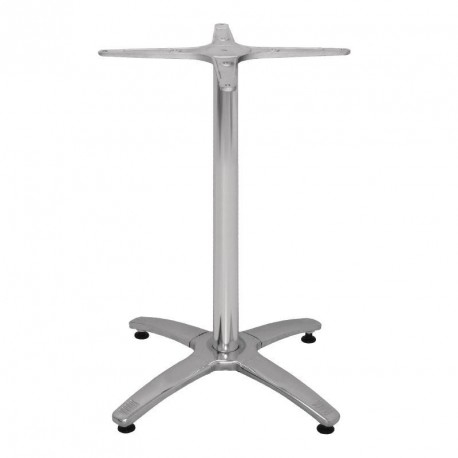 Pied de table pour plateau 800 mm 4 pieds en aluminium Bolero