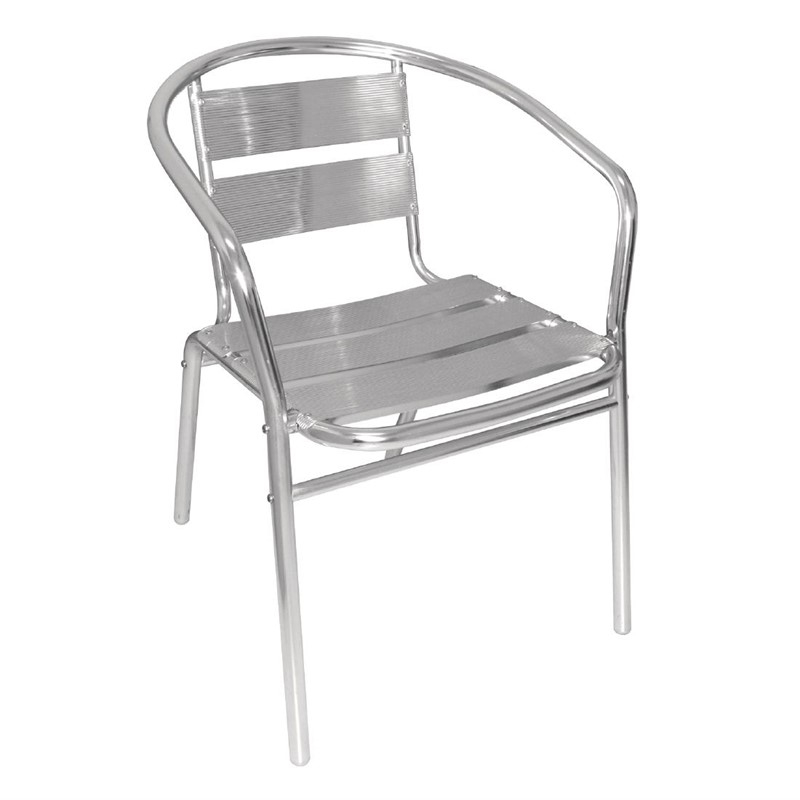 Fauteuils empilables en aluminium