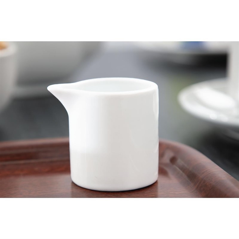 Pots à lait blancs 57ml Olympia Whiteware - Lot de 6