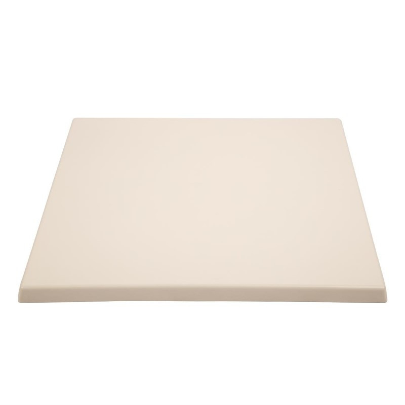 Plateau de table carré blanc 600 mm - Bolero