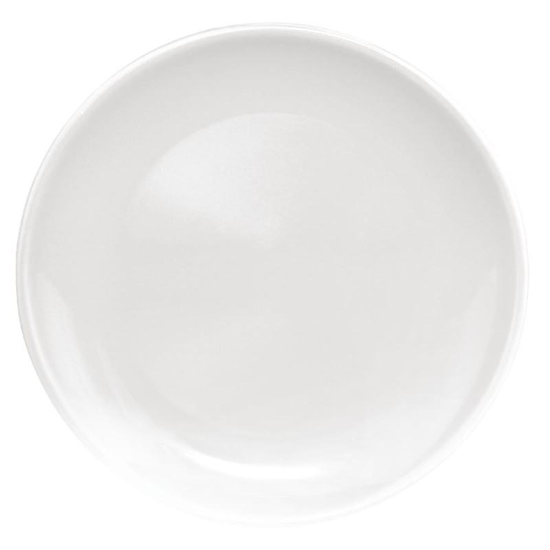 Assiette plate blanche Olympia Café 205mm - Lot de 12