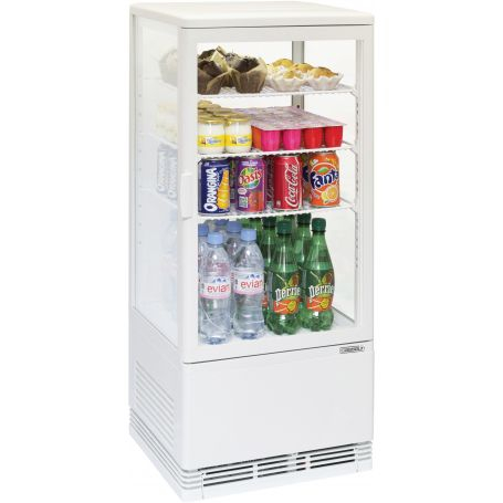 MINI VITRINE RÉFRIGÉRÉE POSITIVE 78L BLANCHE