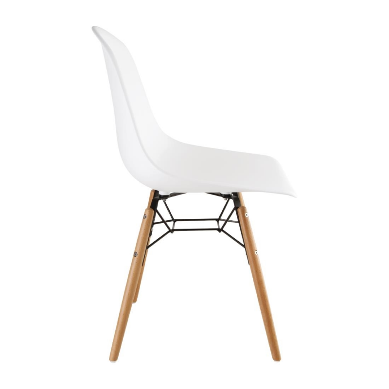 Chaise Moulée Blanche - Lot De 2 - Bolero