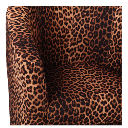 Fauteuil club CARLO imitation fourrure animale