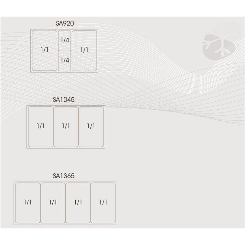 Comptoir Pour Saladette GN1/1 GS92 - TEFCOLD