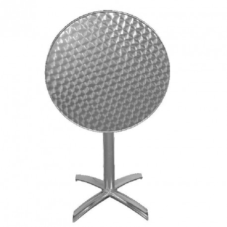 Table à plateau basculant Inox - Bolero 600 (diamètre)