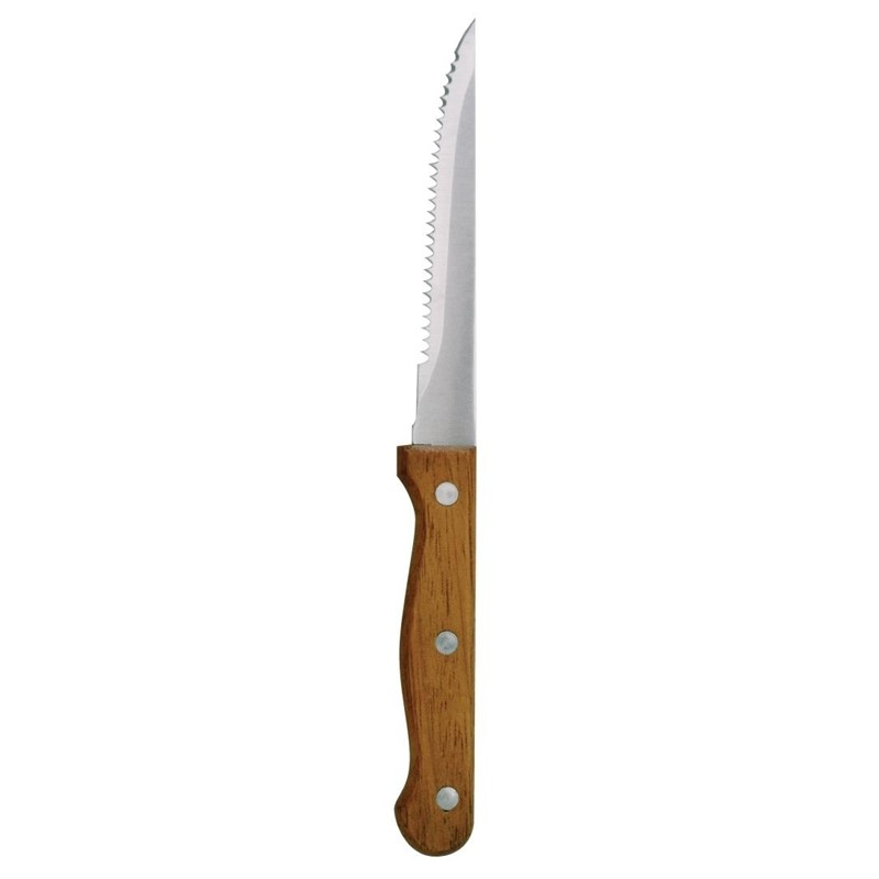 Couteaux à viande manche en bois - 12 Pieces