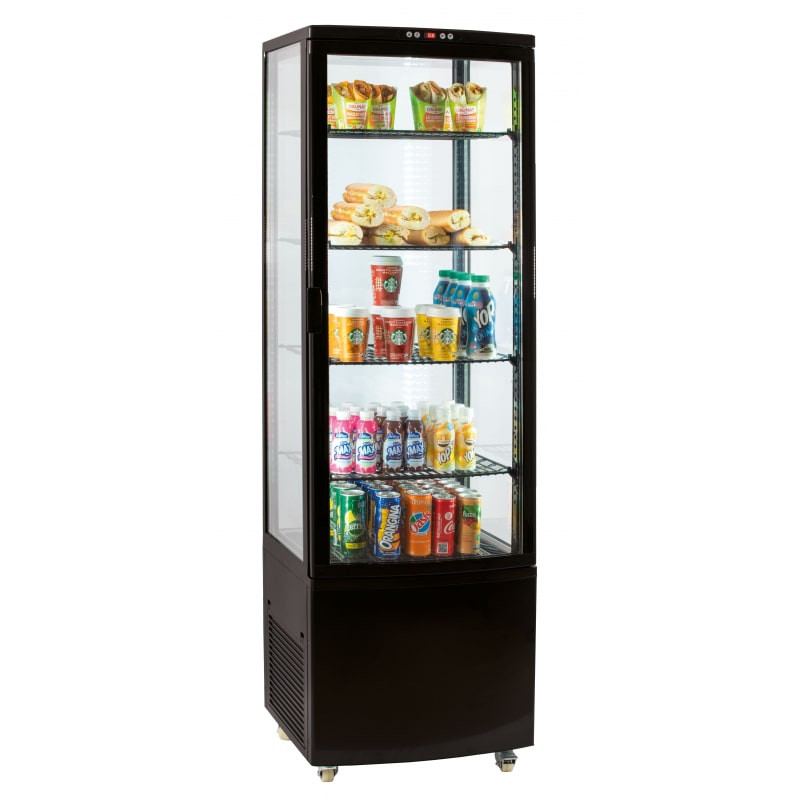 Nouveau Vitrine Réfrigérée Positive 235L Noire - Casselin