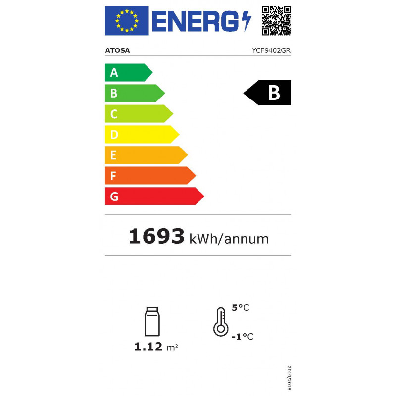 Frigo Professionnel Vitré 2 Portes - 900 Litres - Atosa