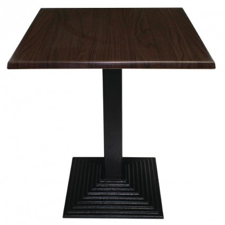 Plateau de table carré marron foncé 700 mm - Bolero