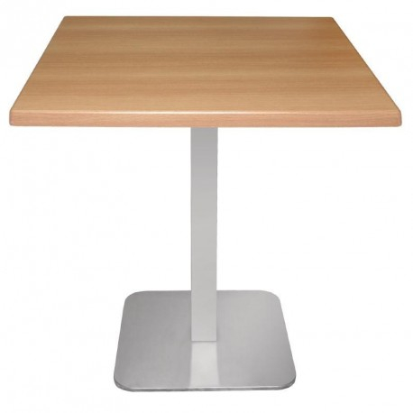 Pied de table carré en inox - Bolero