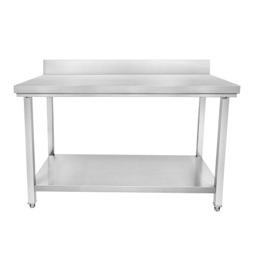 Table inox adossé - L x P : 1000 x 600mm