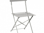 Chaise de terrasse en acier gris Bolero - Lot de 2