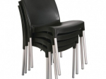 Chaises Bistro Noires Empilable - Lot de 4 - Bolero