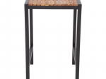 Table Mange-Debout Carré en Acier et Acacia - H1000 mm - Bolero