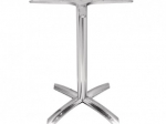 Pied de table à plateau carré de 600 mm basculant aluminium - Bolero