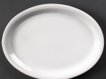 Assiette ovale Linear 295mm Olympia - Lot de 6