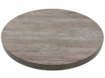 Plateau de table rond 600 mm effet bois gris - Bolero