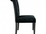 Chaise En Velour Noire - Lot De 2