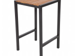 Table Mange-Debout Carré en Acier et Acacia - H1000 mm - Bolero