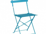 Chaises de terrasse bleu turquoise en acier Bolero - Lot de 2