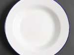 Assiette creuse en acier émaillé Olympia 245mm lot de 6